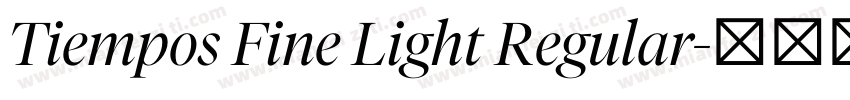 Tiempos Fine Light Regular字体转换